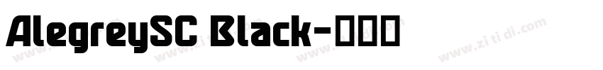 AlegreySC Black字体转换